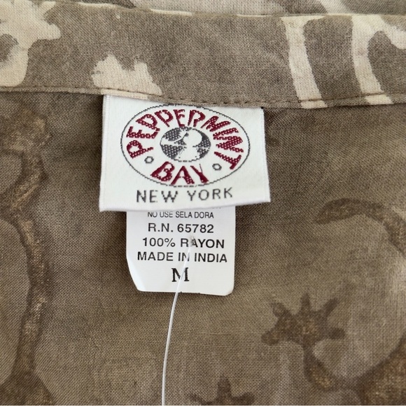 Vintage NWT Peppermint Bay Hand Blocked Lizard Print Maxi Dress - Picture 10 of 11